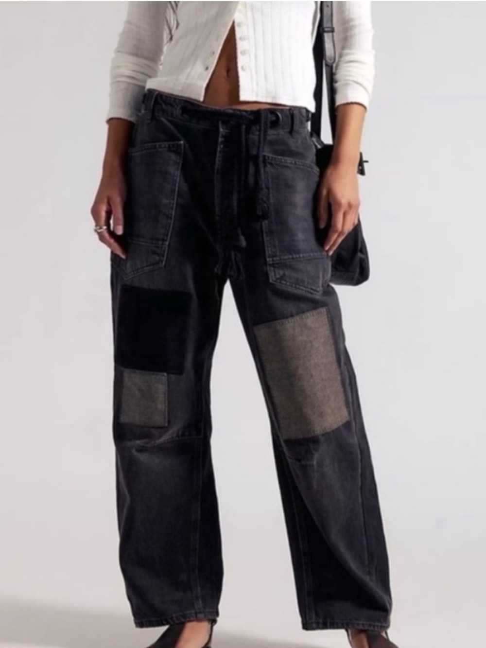 Free People Moxie Pull-On Barrel Jeans